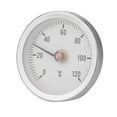 thumbnail image 3 of Outdoor Thermometer, Waterproof 63mm Waterproof Dustproof IP55 0-120° Bimetal Temperature Spring Thermometer Pipe Surface, 3 of 8