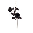 thumbnail image 2 of Simulación de rosa negra con un ligero tinte rojo/tela de seda, alambre de hierro/78cm, 2 flores (10cm y 11cm)/(39*10*2,80), 2 of 5