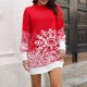 thumbnail image 1 of ICHUANYI Liquidación Moda Mujer Casual Impresión Cuello Redondo Manga Larga Suéter ICHUANYI WER202308231754, 1 of 9