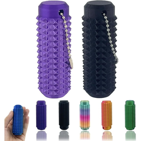 4Pcs Little Pain Ouchies Pain Stim Fidget, Portable Stim Tool, Pocket Mini Fidget Toy for Adults, 3D Printed Venting Key Pendant, Spiky Grippie Stim Keychain for Anxiety Relief, Novelty Gifts