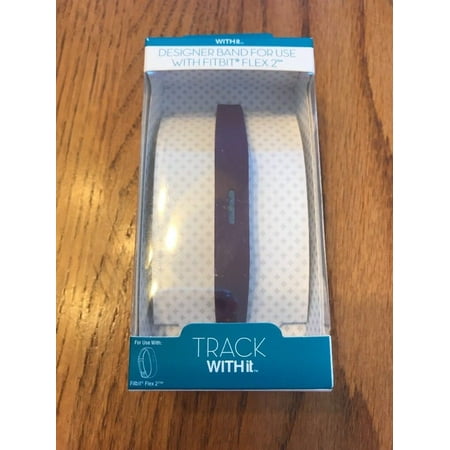 Adjustable Flex Track - WITHit TRACK Designer Band For Fitbit Flex 2 - Purple - Ships N 24h