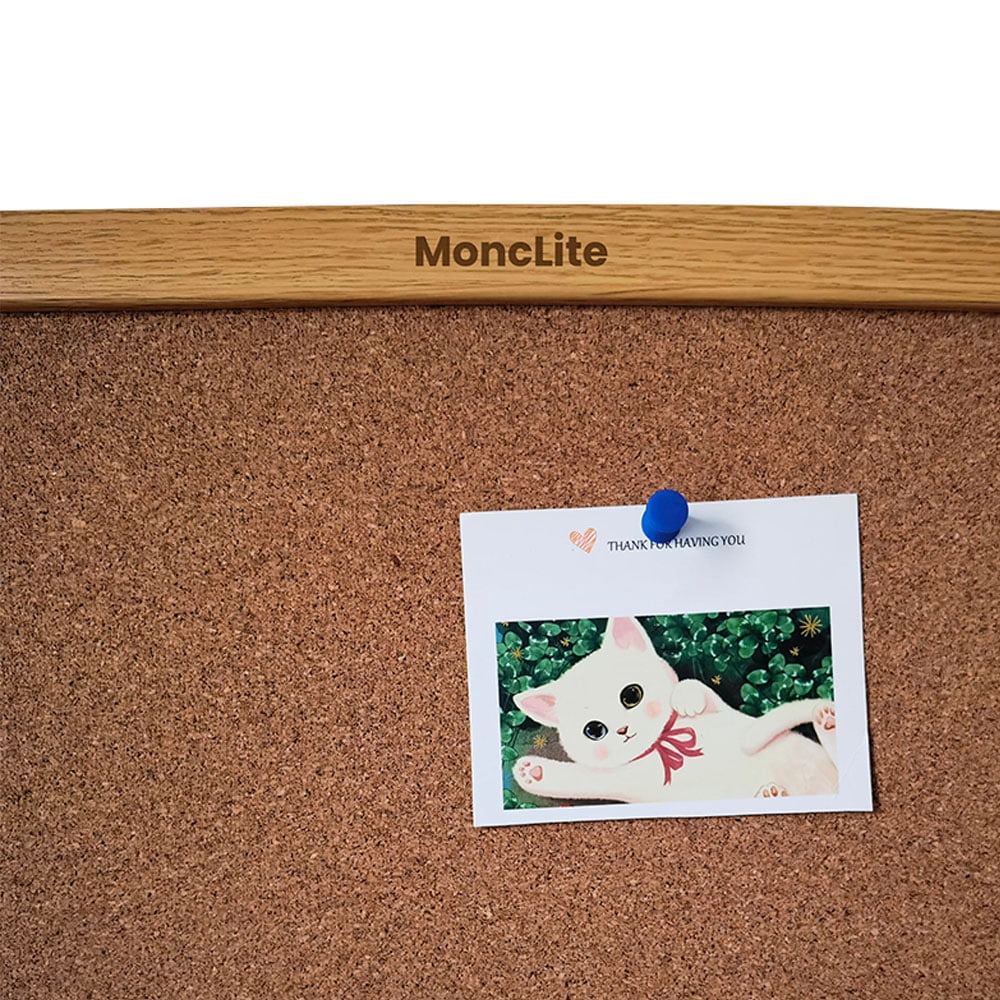 MoncLite Corkboards,  Self-Adhesive Small Square Pin Board for Walls, Corkboards for Office Home School Message/Vision Board Decoration