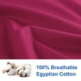 thumbnail image 4 of PiccoCasa 2 Pack Egyptian Cotton Pillowcases with Zipper Clourse Standard Fuchsia, 4 of 7