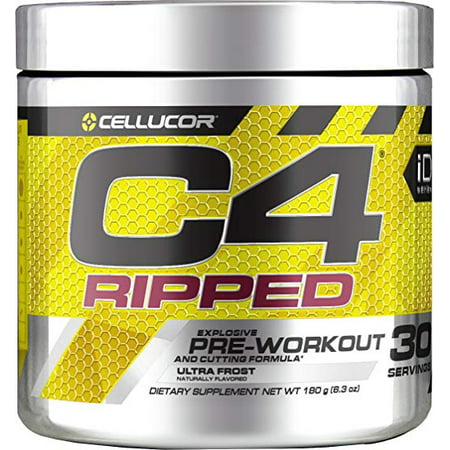 Cellucor C4 Ripped Pre Workout Powder Energy with Green CoffeeUltra Frost, 30 (The Best Workout Plan To Get Ripped)