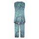 thumbnail image 5 of Conjunto de Verano para las Mujeres Casual Impreso sin Mangas Cuello Redondo Y Pantalones Recortados de Dos Piezas, 5 of 9