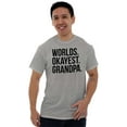 thumbnail image 4 of Worlds Okayest Grandpa Funny Men's Graphic T Shirt Tees Brisco Brands S, 4 of 5