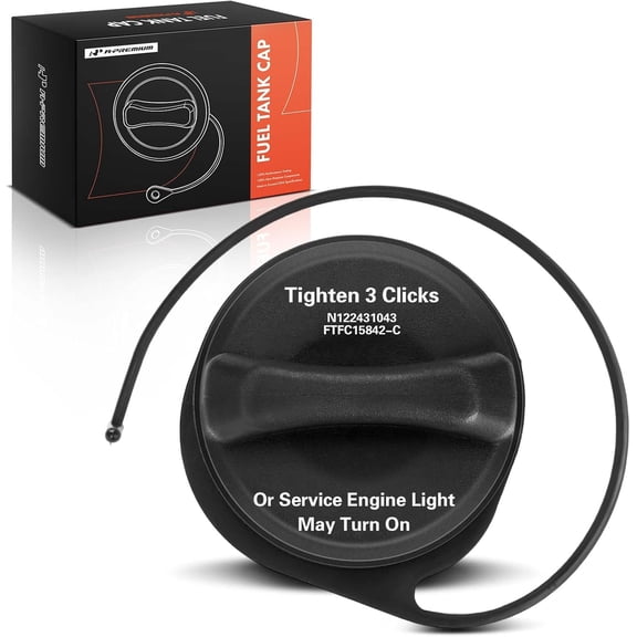 A-Premium Fuel Tank Filler Cap Compatible with Chevrolet Silverado 2500 HD, Traverse, Tahoe, Suburban 1500, Avalanche & GMC Sierra 3500 Classic, Acadia, Yukon & Buick Enclave & Cadillac & Saturn