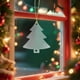 thumbnail image 4 of Ireezec Clear Acrylic Christmas Ornaments Snowflake Pendants with Holes for Holiday Tree Decorations Transparent Plastic Hanging Decor for Festive Party Home Decoration, 4 of 6