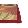 thumbnail image 4 of BambooMN Premium Bamboo Slats Placemat with Fabric Border - Floral Print - 12" x 17.5" - Tropical Flower, 4 pcs, 4 of 4