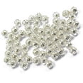 thumbnail image 1 of segolike 100 Perles Rondes en Filigrane Métallique pour Recherche d'Artisanat 6mm, 1 of 3