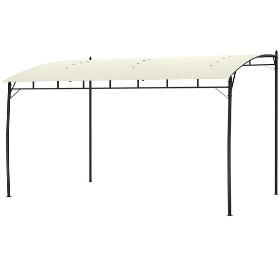 Homiyad 10x13ft Metal Pergola Frame Outdoor UV-Defiant Canopy Sun Shade for Patio Deck Backyard | Aosom.com