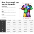 thumbnail image 4 of Naloa Colorful Easter Eggs1 Men's T-Shirt Sport T-shirt Men's Basic Tee Casual Men's Shirt, Round Neck, Short Sleeves - X-Large, 4 of 5