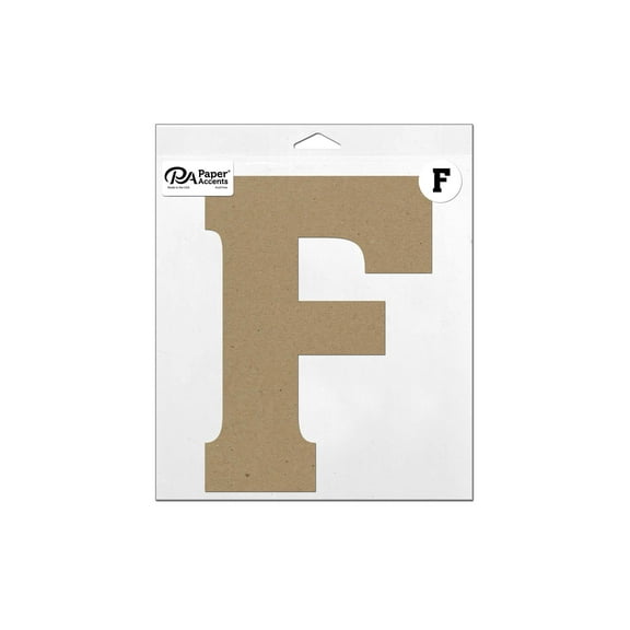 Chipboard Letter 11" F 1pc Natural