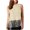 Beige, variant on Women's Sequin Fringe Casual Top Short Sleeve Crew Neck Pullover Blouse Party Night Out Club Fashion Trendy Comfy Tunic, Red S