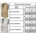 thumbnail image 3 of Gilet Utilitaire Multi-Poches Cargo pour Hommes Camping Pêche Randonnée Gilet Gilet Haut, 3 of 3