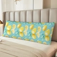 thumbnail image 6 of Lsque Yellow Lemon Body Pillow Case Cover,Ultra-Soft Microfiber Bed Pillow Cases 20x54 inches,Elegant Bedding,Breathable Durable Pillow Cover with Envelope Closure, 6 of 8
