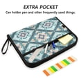thumbnail image 2 of Accordion File Organizer with Zip Closure 13 Pockets Expanding File Folder Letter A4 Paper Document Organizer for Home Office Pastel Blue Shape Pattern, 2 of 7