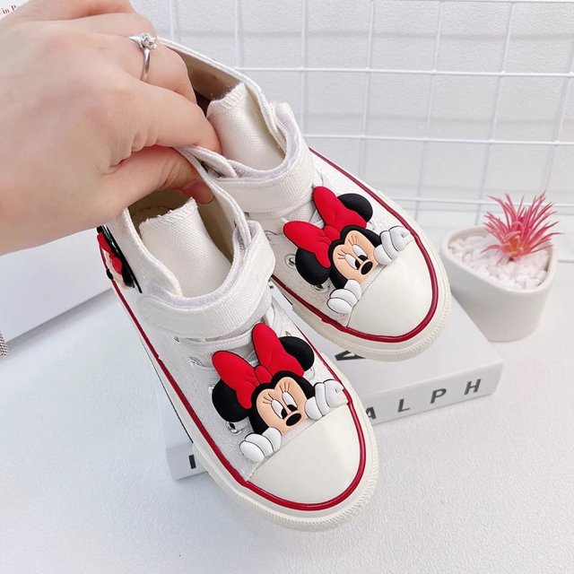 Primavera y otoño, zapatos altos y bajos, estilo primaveral, zapatos nuevos de primavera para bebés, zapatos de lona para niñas 2024