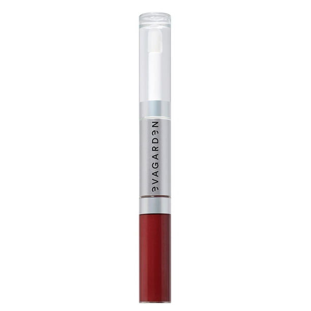 Crema labial de larga duración - 717 Crimson Red de Evagarden para mujeres - Lápiz labial de 0,13 oz