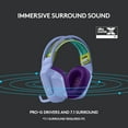 thumbnail image 3 of Logitech G733 LIGHTSPEED Wireless Gaming Headset with suspension headband, LIGHTSYNC RGB, Blue VO!CE mic technology and PRO-G audio drivers, Lilac, 3 of 13