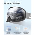thumbnail image 3 of OutdoorMaster Owl Ski Goggles OTG, Snow Snowboard Goggles for Men Women Youth, Anti-Fog, 100% UV Protection, 3 of 8
