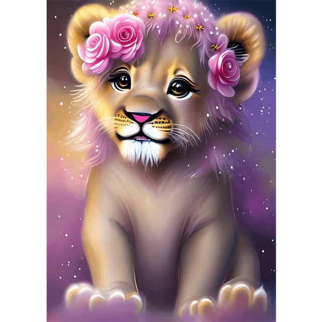 Cuadros Decorativos 5D bricolaje ronda completa taladro diamante pintura León Kit arte decoración del hogar (A6518) DQrwqpou Nuevos Originales