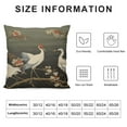 thumbnail image 5 of GOSMITH  Beautiful White Cranes Pillow Cover Bird Heron Pillows Decorative Throw Pillows Farmhouse Decor for Home Cushion Case, 5 of 5