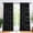 Black, variant on Grey Blackout Striped Pattern Curtains for Living Room 84 inch Long 2 Panels Set, Noise Reducing Thermal Insulated Wave Line Foil Print Bedroom Drapes for Patio Sliding Glass Door (52 x 84)