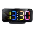 thumbnail image 1 of Reloj De Escritorio Digital, 3 Configuraciones De Volumen Ajustables Reloj Despertador Digital Luz Nocturna 8 Opciones De Color RGB Para Cocina, 1 of 7