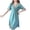 Green, variant on Women's Solid Color Nightgown,Ice Silk Lace Splicing Sleep Dress,Loose Comfortable Short Sleeve Casual Wear, Soft Mid-Length Nightwear For Summer