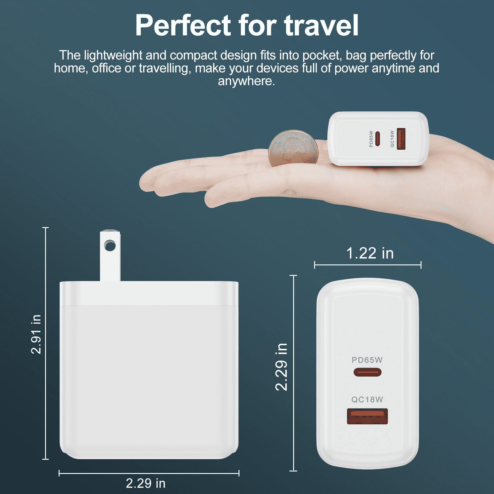 can 65W for Samsung Super Fast Charger for Samsung , Dual Port 65W USB C Charger Samsung Power Adapter & 5FT Type C to C Cable