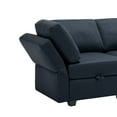 thumbnail image 6 of Llinc Store 5 Seater Modular Sectional Sofa with Storage, Including One 3-Seater Sofa and One Loveseats, Adjustable Arms and Backs Sofas & Couches with Comfy Seat and Arm Cushions, Blue, 6 of 9