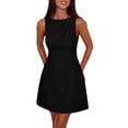 thumbnail image 1 of Vestido PRETTYGARDEN 2025 Verano Sin Mangas Cuello Barco S Negro, 1 of 8