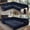 Blue, variant on 118" L-Shaped Sectional Sleeper Sofa with King Size Pull-Out Bed, Chenille Upholstered, Nailhead Trim & Rolled Arms, Beige