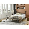 thumbnail image 2 of Hodedah Imports Geometric Metal Poster Bed, 2 of 8