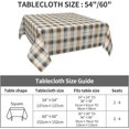 thumbnail image 2 of Square Tablecloth 60 x 60 Inch, Classic Neutral Color Plaid Tablecloth Square Breathable Table Top Cover Dining Table Cover for Dining, Parties, Camping, 2 of 8