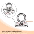 thumbnail image 3 of 2 PCS Ganchos de techo 304 Acero inoxidable 35 mm Placa cuadrada for plantas colgantes, 3 of 5