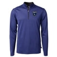 thumbnail image 2 of Men's-Cutter & Buck  Blue San Jose Earthquakes Big & Tall Virtue Eco Pique Micro Stripe Recycled Quarter-Zip, 2 of 3