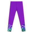 thumbnail image 3 of dPois Kids Girls Printed Swim Pants UPF50+ Sun Protection Rash Guard Surfing Swimming Leggings Purple 14, 3 of 5