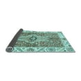 thumbnail image 2 of Ahgly Company Indoor Round Abstract Light Blue Modern Area Rugs, 8' Round, 2 of 4