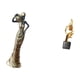 thumbnail image 5 of Figura africana, figura de escritorio, estatua de dama tribal, escultura de arte abstracto, material de resina, coleccionable único, adecuado para el, 5 of 8
