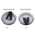 thumbnail image 6 of Waterproof Sealing Water Cup Straw Covers Clear Plastic Spill Proof Splash Resistant Replacement Tumbler Lids Cup Covers, 6 of 6