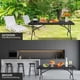 thumbnail image 4 of QinaQin Mesa plegable portátil de 6 pies de plástico resistente, diseño abatible a la mitad con altura ajustable y asa, ideal para camping, fiestas y uso interior o exterior, 4 of 8