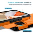 thumbnail image 6 of Case for Google Pixel 10 Pro XL 6.8" with Invisible Fold Holder Stand, MagSafe Magnetic Wireless Charging,Sliding camera casing,Shockproof Dropproof Tough Rugged Protective Case Cover,Orange, 6 of 10