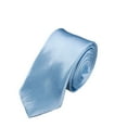 thumbnail image 2 of Steady Clothing Men's Necktie Classic Skinny Necktie Woven Jacquard Silk Plaid Neck Ties Blue, 2 of 3