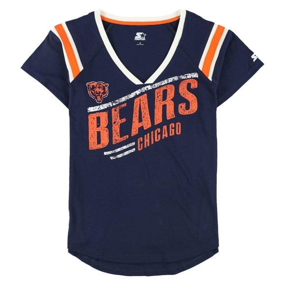 STARTER T-Shirt Graphique pour Femme Chicago Bears, Bleu, Moyen