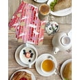 thumbnail image 4 of Easter Bunny Kitchen Dish Towels for Drying Dishes Set of 2, Colorful Eggs Spring Leaves Farm Pink Stripes Waffle Weave Microfiber Hand Tea Bathroom Towels Quick Dry & Absorbent Towel 15.7x23.6, 4 of 7