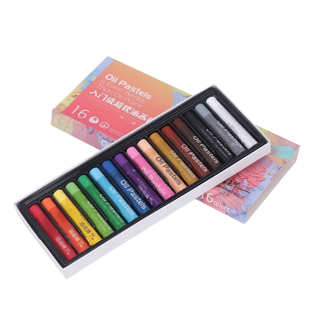 Pastel al óleo profesional 16 colores Barra de pastel al óleo suave para artistas principiantes Estudiantes Niños