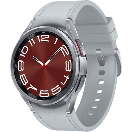 Restored Samsung Galaxy Watch6 Classic GPS + LTE 47mm Silver Stainless Steel Case Silver Sport Band (Refurbished)