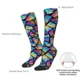 thumbnail image 4 of Naloa Colored Glass1 Thigh High Socks Extra Long Stretchy Sock Women Over Knee High Opaque Stocking Daily Wear, 4 of 6
